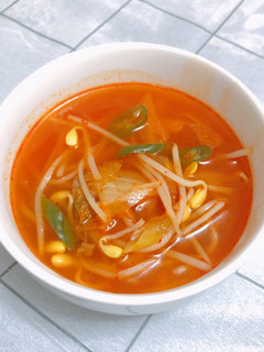 韓国キムチの旨辛スープ#タシダスープ-レシピのメイン写真