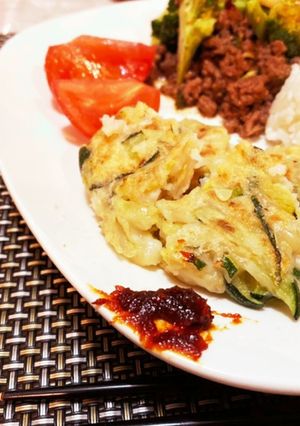 ズッキーニのチジミ／お好み焼き-レシピのメイン写真