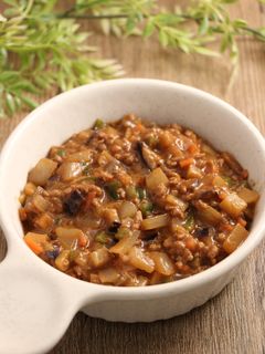 レンジで簡単!茄子とひき肉の中華炒め-レシピのメイン写真