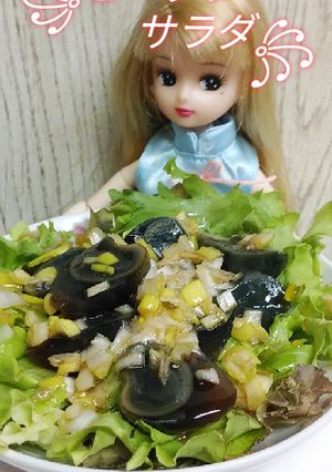 リカちゃん♡うずらのピータンサラダ꧂-レシピのメイン写真