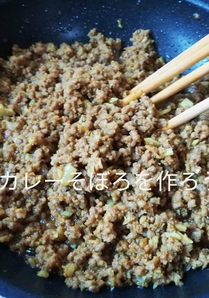 今日は【カレーそぼろ】を作ろう！-レシピのメイン写真