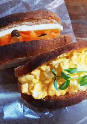 和風たまごサンド！にんじんラペチーズ-レシピのメイン写真