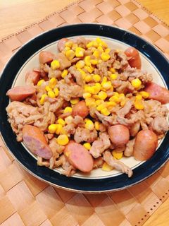 豚肉とコーンの味噌バター炒め-レシピのメイン写真