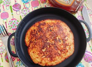 オートミールとバナナのふわふわパンケーキ-レシピのメイン写真
