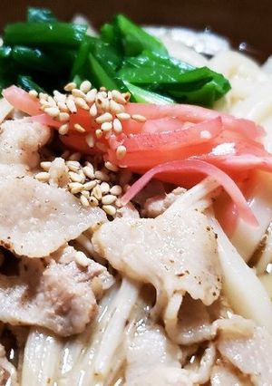 お年寄り絶賛シリーズ☆豚バラ汁☆うどん☆-レシピのメイン写真