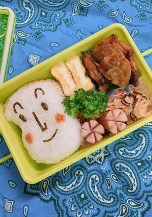 しょくぱんマン(アンパンマン)のキャラ弁-レシピのメイン写真