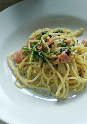ランチにスモークサーモンのクリームパスタ-レシピのメイン写真