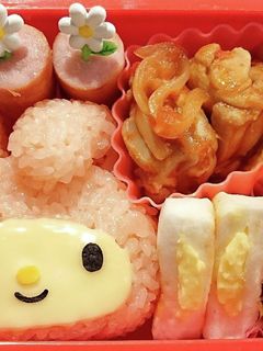 簡単!マイメロおにぎり弁当!-レシピのメイン写真
