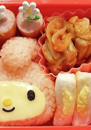 簡単！マイメロおにぎり弁当！-レシピのメイン写真