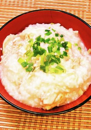 ☺炊飯器で簡単♪鶏肉入り中華がゆ☺-レシピのメイン写真