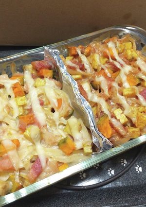 和&洋！かぼちゃとさつまいものグラタン-レシピのメイン写真