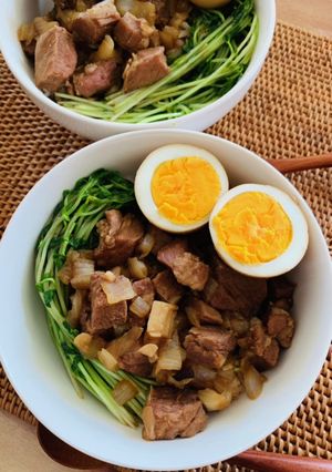 キャンプ飯_魯肉飯(ルーローファン)-レシピのメイン写真