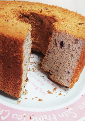 底上げ対策！ブルーベリーシフォンケーキ☆-レシピのメイン写真
