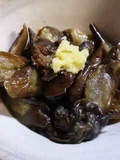 【シンプル】なすの生姜すり下ろしのせ。-レシピのメイン写真