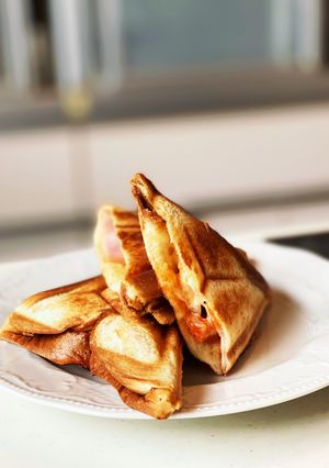 チーズラタトゥイユのホットサンド-レシピのメイン写真