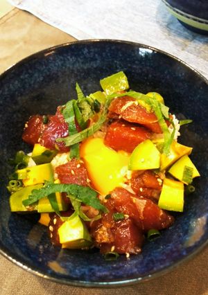 やみつきマグロとアボカド丼-レシピのメイン写真