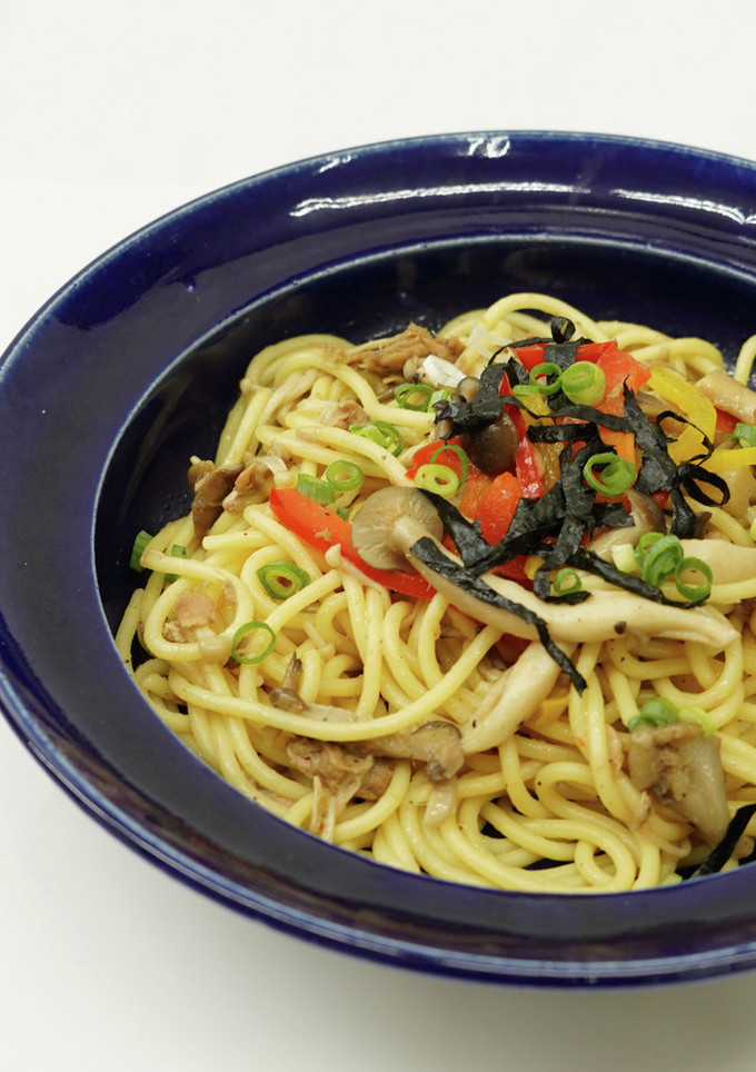 いろいろきのこのにぎやか和風パスタ：減塩-レシピのメイン写真