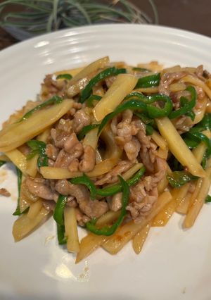 豚肉とピーマンとじゃがいもの青椒肉絲-レシピのメイン写真