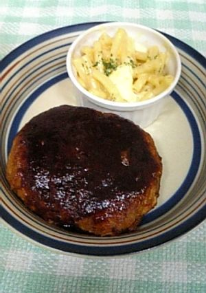 お肉たっぷりハンバーグ-レシピのメイン写真