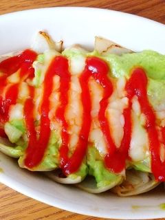 玉ねぎのアボカドのせチーズ焼き♡-レシピのメイン写真