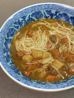 レトルトカレー使用、簡単カレーにゅうめん-レシピのメイン写真