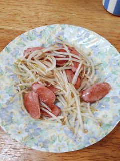 魚肉ソーセージのカリカリもやし炒め-レシピのメイン写真