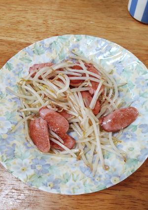 魚肉ソーセージのカリカリもやし炒め-レシピのメイン写真