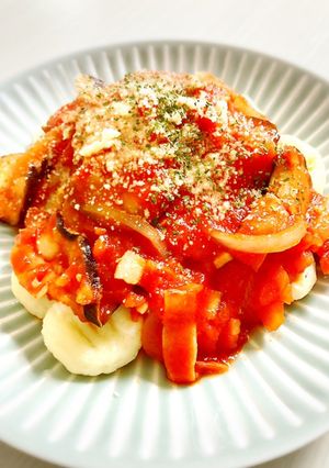 なすとベーコンのトマトソース　ニョッキ♡-レシピのメイン写真