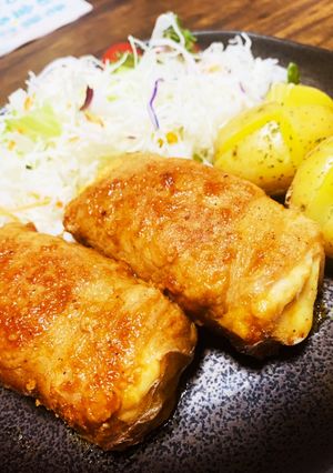 大葉とチーズの厚揚げ豚肉巻き-レシピのメイン写真