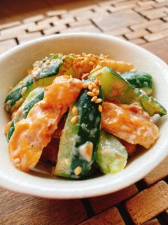 副菜に!きゅうりとちくわの梅おかかマヨ-レシピのメイン写真