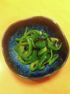 簡単☆無限ピーマン(塩昆布)-レシピのメイン写真
