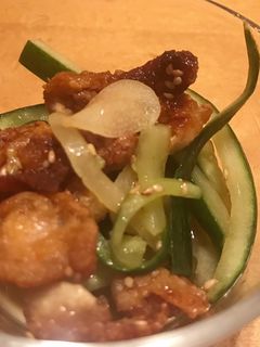 胡瓜と鶏皮のガーリックポン酢-レシピのメイン写真