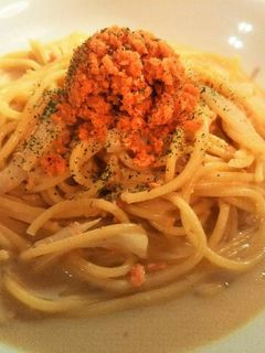 白菜とサーモンの豆乳クリームパスタ-レシピのメイン写真
