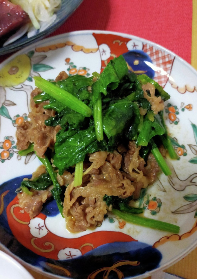 牛肉とほうれん草のオイスター炒め-レシピのメイン写真