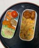 レンジ簡単クリーミービビンバ味炒飯弁当