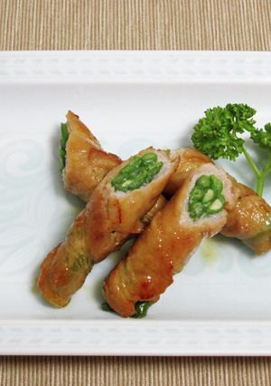 ささげの豚肉巻き-レシピのメイン写真