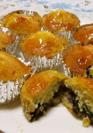 ブルーベリーカップケーキ、フレッシュで!-レシピのメイン写真