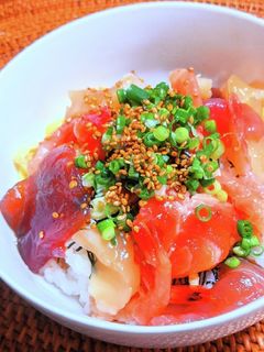 たっぷり甘エビ海鮮づけ丼-レシピのメイン写真