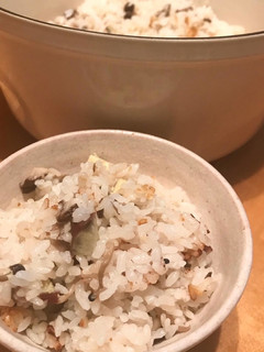 さつまいもとキノコの炊き込みごはん-レシピのメイン写真
