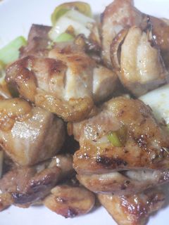 ★鶏肉とネギのにんにくオイスター炒め★-レシピのメイン写真