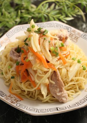 レンジで簡単！蒸し焼きそば　油不要-レシピのメイン写真