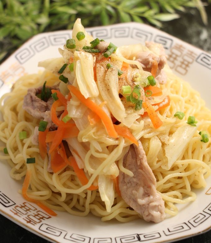 レンジで簡単！蒸し焼きそば　油不要-レシピのメイン写真