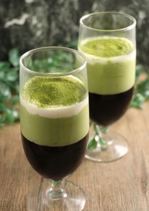コーヒーゼリー＆抹茶クリームゼリー-レシピのメイン写真