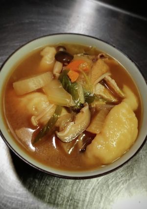 豚バラ野菜の すいとん❨(@≧↺≦@)❩-レシピのメイン写真