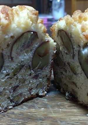 栗の渋皮煮でクランブルケーキ-レシピのメイン写真