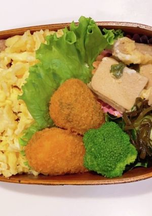 大盛りそぼろ丼弁当-レシピのメイン写真