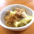 鶏ひき肉と春雨、キャベツ炒め