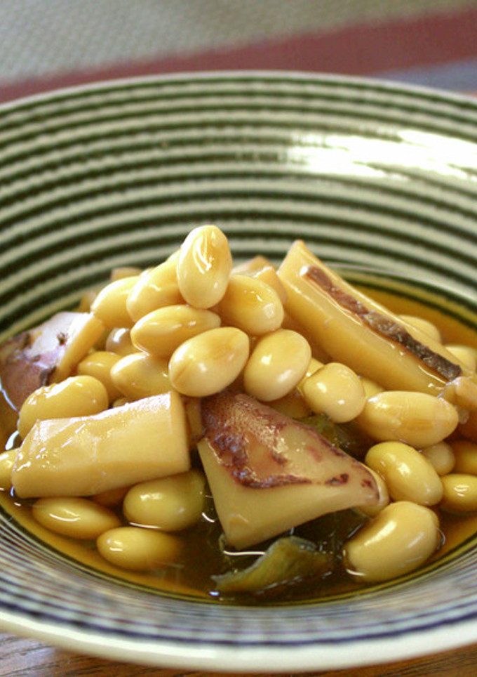 敬老の日★大豆とイカの煮物【動画プラス】-レシピのメイン写真