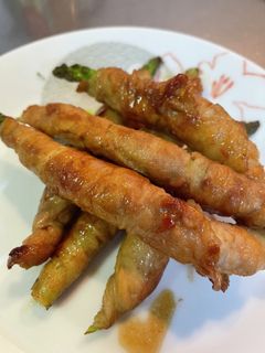 #アスパラガスの#しゃぶ用バラ肉巻き焼き-レシピのメイン写真