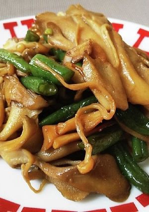 ◆きのこといんげん醤油レモンバター炒め◆-レシピのメイン写真